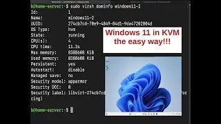 Windows 11 in KVM the Easy Way | Linux Virtualization