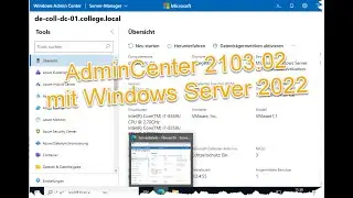 Tutorials - Windows Server 2022 -- Admincenter 