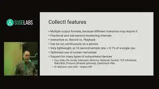 SUSE Labs Conference 2018 - Collectl - a performance monitoring tool like no other