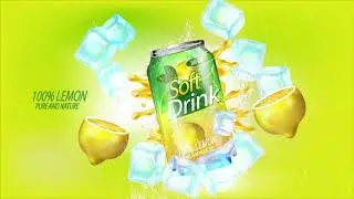 Soft drink AD motion graphics