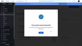 How To Import Blog Posts From WordPress To Wix | Wix | Learn Wix