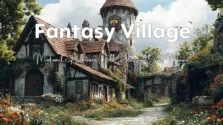 Relaxing Medieval Fantasy Village Ambiance with Bard Music 🏰 Ideal for RPG and Calm Moments