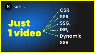 Know All About CSR, SSR, SSG, ISR & Dynamic SSR in Nextjs 14 App Router