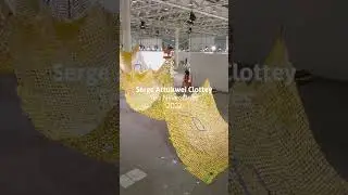 Installation of Serge Attukwei Clottey’s Sea Never Dries (2022) 