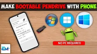 HOW TO MAKE BOOTABLE  PENDRIVE USING MOBILE PHONE | CREATE BOOTABLE PENDRIVE IN MOBILE