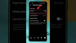 Use Less Data On Instagram 😡 Instagram Pe Data Kaise On Kare  #shorts