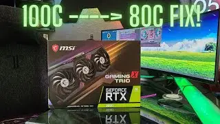 RTX 3080 MSI Gaming Trio memory temp fix for mining