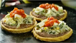 Sopes de Rajas Poblanas