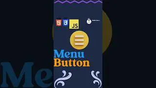 Menu Toggle Button || How to create a drop-down menu Button using html css | #shorts #coding