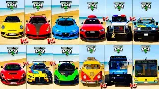 Bugatti Divo vs Monster Bus vs Mercedes G63 vs Rimac Nevera - GTA 5 Mods Cars Compilation