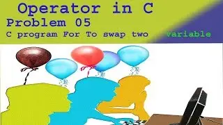 c program for swapping two numbers|c program to swap two numbers using third variable|operators in c