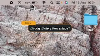 How to Display Battery Percentage on Mac?