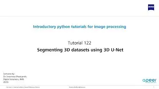 Tutorial 122 - Segmenting 3D datasets using 3D U-Net