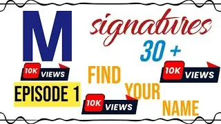 ✅ M signatures  | M signature style | signature ideas for letter m | m signature