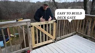 How to build a deck gate