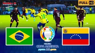 BRAZIL vs VENEZUELA | Copa America 2021 | PES 2021 Gameplay PC