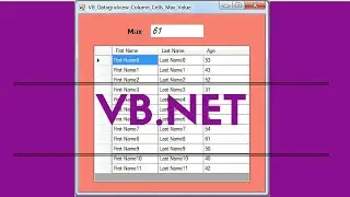 VB.NET - How To Get The Maximum Value From DataGridView Column Using VB NET [ With Source Code ]