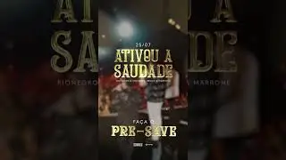 Atenção, pessoal! Já está disponível o Pre-Save de 