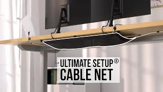 Best under desk cable management net solution!  Wire management tray - Desk cable tray - Cable net