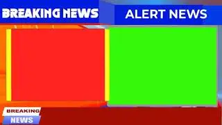 3D animated breaking news green screen video | green screen news | Naeem teach