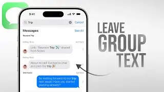 How Do I Leave a Group Text on iPhone (tutorial)