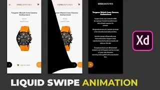 How to make liquid swipe animation in Adobe XD | 2021