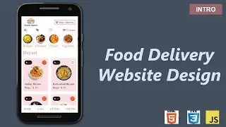 Food delivery website design | HTML CSS and JavaScript