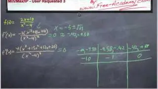 Complicated Concavity Problem - Calculus - User Requested Part 1 of 2