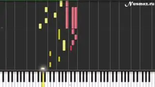 Marcus Viana - A Miragem (т/c Клон) Piano Tutorial  (Synthesia + Sheets + MIDI)