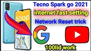 tecno spark go 2021 internet and network setting reset problem solve