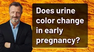 Does urine color change in early pregnancy?