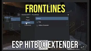 FRONTLINES script hack | hitbox extender and esp | gui script