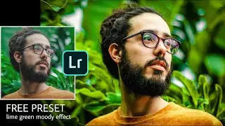 How to add dark lime green moody effect | lightroom mobile presets free dng