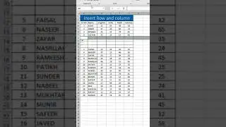 Keyboard shortcut to insert a row in Excel