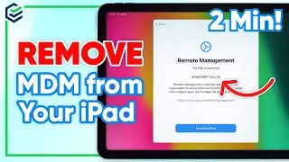 2 Ways to Remove MDM Remote Management on iPad | 2 Minutes to Resolve! | 2024