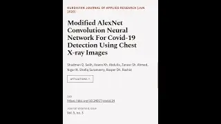 Modified AlexNet Convolution Neural Network For Covid-19 Detection Using Chest X-ray ... | RTCL.TV