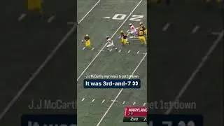 J.J. McCarthy Improvises to Get the Michigan First Down | Big Ten Football