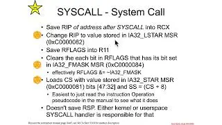 System Calls - syscall/sysret: x86-64's Preferred System Call Instructions