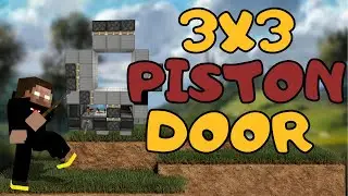 How to a Make 3x3 Piston Door in Minecraft | Minecraft Tutorial