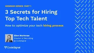 Webinar: How to Optimize Your Tech Hiring Process