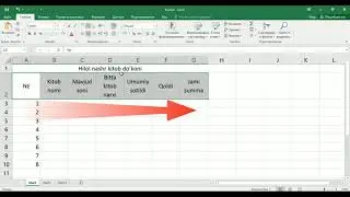2- mavzu.  Excelda ma'lumotlar bilan ishlash