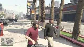 GTA V Франклин убил Майкла в обычном режиме. ШОК