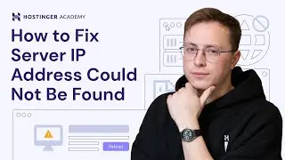 How to Fix Server IP Address Could Not Be Found