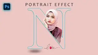 Letter Portrait Effect in Photoshop । Photoshop Tutorial 2024