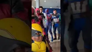 Fila conga de VENGADORES 😱🔥 #deadpoolandwolverinemovie