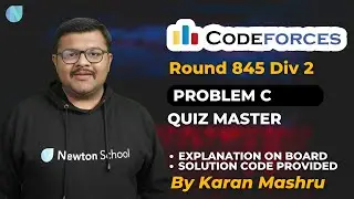 Codeforces Round 845 Div 2 | Problem C : Quiz Master Solution | Explanation +Code | Hindi Editorial