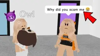 Scamming people in adopt me then surprising them with their dream pets