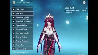 [Genshin Impact] Rosaria (CV:Elizabeth Maxwell) English voice list [Genshin][原神]
