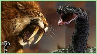 What If A Saber-Toothed Tiger Fought A Titaniboa Snake?