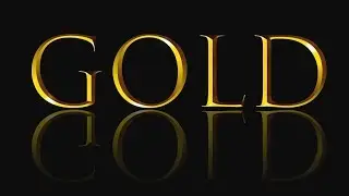 Photoshop CC Tutorial - Gold Text Effect